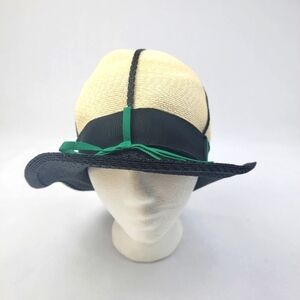 Vintage Sally Victor for Sally New York cream and black hat